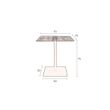 Afbeelding van Dutchbone Braza Bistro Tafel Square Bruin