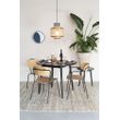 Afbeelding van White Label Living Table Fabio 120' Black