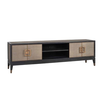 Richmond Interiors TV-dressoir Bloomingville 4-deuren shagreen (Goud) Richmond Interiors TV-dressoir Bloomingville 4-deuren shagreen (Goud)