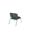 Afbeelding van White Label Living Lounge Chair Jolien Gold/Dark Green