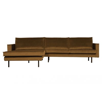 BePureHome Rodeo Chaise Longue Links Honing Geel BePureHome Rodeo Chaise Longue Links Honing Geel