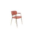 Afbeelding van White Label Living Armchair Jolien Gold/Pink
