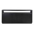 Afbeelding van Richmond Interiors Dressoir Oakura 3-deuren (Zwart)