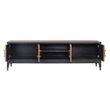 Afbeelding van Richmond Interiors TV-dressoir Bloomingville 4-deuren shagreen (Goud)