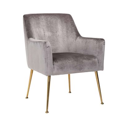 Richmond Interiors Stoel Harper Stone Feather (Feather Velvet Stone HD001) Richmond Interiors Stoel Harper Stone Feather (Feather Velvet Stone HD001)