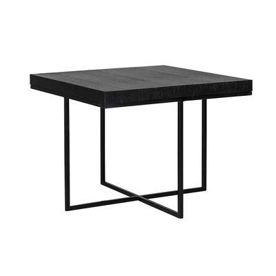 Richmond Interiors Hoektafel Oakura 60x60 (Zwart) Richmond Interiors Hoektafel Oakura 60x60 (Zwart)