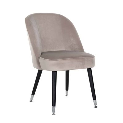 Richmond Interiors Stoel Julius Khaki Velvet, Silver footcap (Quartz Khaki 903) Richmond Interiors Stoel Julius Khaki Velvet, Silver footcap (Quartz Khaki 903)
