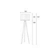 Afbeelding van Zuiver Tripod Vloerlamp Wit