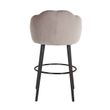 Afbeelding van Richmond Interiors Barstoel Tulip Khaki velvet (Quartz Khaki 903)