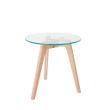 Afbeelding van White Label Living Side Table Bror Set Of 2
