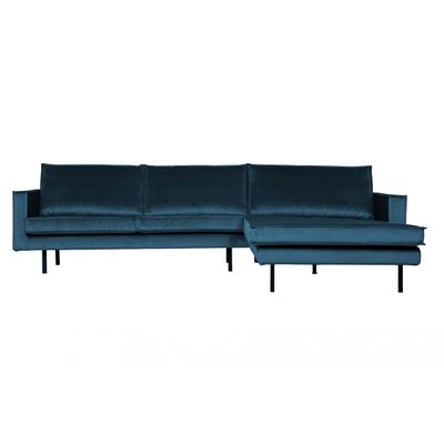 BePureHome Rodeo Chaise Longue Rechts Blauw BePureHome Rodeo Chaise Longue Rechts Blauw