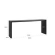 Afbeelding van Richmond Interiors Wandtafel Oakura (Zwart)