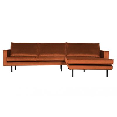 BePureHome Rodeo Chaise Longue Rechts Roest BePureHome Rodeo Chaise Longue Rechts Roest