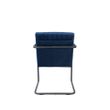 Afbeelding van Dutchbone Stitched Armstoel Velvet Blauw