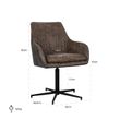Afbeelding van Richmond Interiors Stoel Lucy met zwarte poot