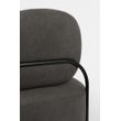 Afbeelding van White Label Living Lounge Chair Polly Grey