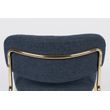 Afbeelding van White Label Living Lounge Chair Jolien Gold/Dark Blue