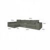 Afbeelding van Richmond Interiors Bank Juniper 3-zits + Lounge Rechts Stone