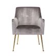 Afbeelding van Richmond Interiors Stoel Harper Stone Feather (Feather Velvet Stone HD001)