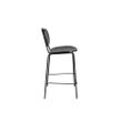 Afbeelding van White Label Living Counter Stool Aspen Wood Black