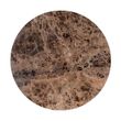 Afbeelding van Richmond Interiors Salontafel Orion 80Ø met bruin marmer (Bruin)