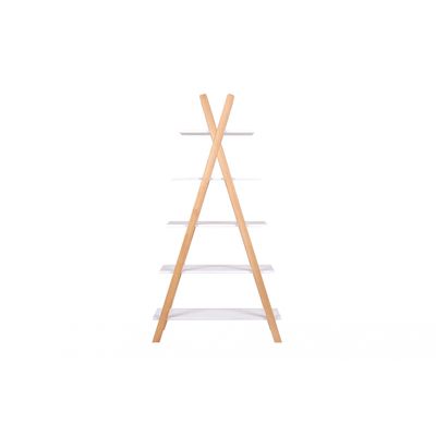 Woood Tipi Boekenkast Wit Woood Tipi Boekenkast Wit