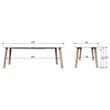 Afbeelding van Woood Exclusive Lange Jan Eettafel Recht