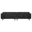 Afbeelding van BePureHome Statement 4-zits bank 280 cm suedine zwart
