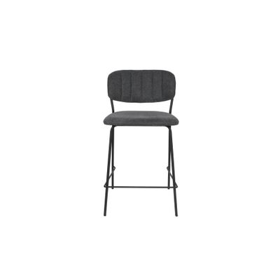 White Label Living Counter Stool Jolien Black/Dark Grey White Label Living Counter Stool Jolien Black/Dark Grey