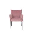 Afbeelding van White Label Living Armchair Dion Velvet Pink