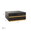 Afbeelding van Richmond Interiors Salontafel Blackbone gold 90x90 (Block) (Goud)