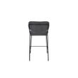 Afbeelding van White Label Living Counter Stool Jolien Black/Dark Grey