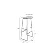 Afbeelding van White Label Living Barstool Tangle Black