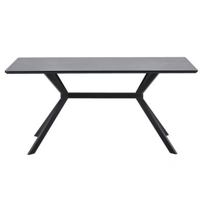 Woood Exclusive Bruno Eettafel Rechthoek Mdf Zwart 160x90cm Woood Exclusive Bruno Eettafel Rechthoek Mdf Zwart 160x90cm