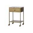 Afbeelding van BePureHome Clinic Nachtkastje Marmer Antique Brass