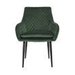 Afbeelding van Richmond Interiors Stoel Chrissy Green Velvet (Quartz Green 501)
