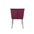 Afbeelding van White Label Living Chair Floke Velvet Wine