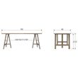 Afbeelding van VT Wonen Panel Eettafel Eiken 190 x 80 cm