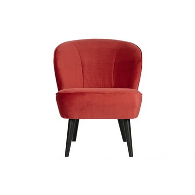 Woood Sara Fauteuil Fluweel Raspberry Woood Sara Fauteuil Fluweel Raspberry