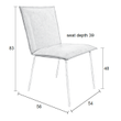 Afbeelding van White Label Living Chair Floke Velvet Olive
