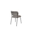 Afbeelding van White Label Living Chair Jolien Black/Grey