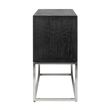 Afbeelding van Richmond Interiors Ladenkast Blackbone silver 2-laden (Zilver)