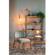 Afbeelding van White Label Living Lounge Chair Jolien Black/Grey