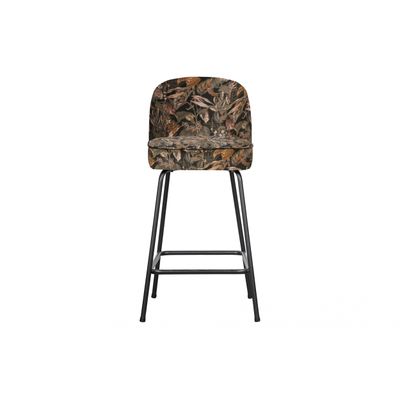 BePureHome Vogue Barstoel Fluweel Bouquet Zwart - 65 CM BePureHome Vogue Barstoel Fluweel Bouquet Zwart - 65 CM