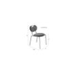 Afbeelding van White Label Living Chair Aspen Grey