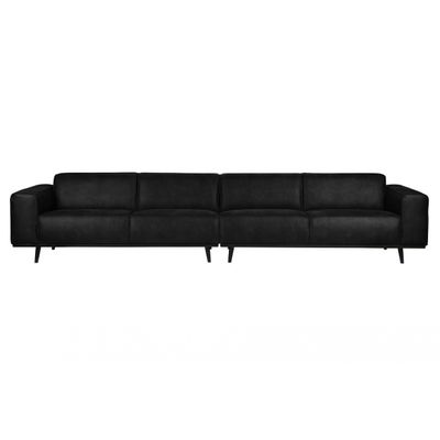 BePureHome Statement xl 4-zits bank 372 cm suedine zwart BePureHome Statement xl 4-zits bank 372 cm suedine zwart
