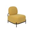 Afbeelding van White Label Living Lounge Chair Polly Yellow