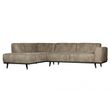 Afbeelding van BePureHome Statement Hoekbank Links Elephant Skin
