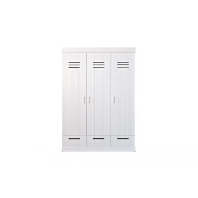 Woood Connect Kast Wit - 3 Deurs, Locker + Lade Woood Connect Kast Wit - 3 Deurs, Locker + Lade