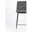 Afbeelding van White Label Living Counter Stool Lionel Dark Grey